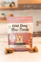 Mobility Boost functional soft treats for senior dogs by Old Dog New Treats — Marine Omegas, Turmeric, Black Pepper, Tart Cherry, Pumpkin, Rosemary
