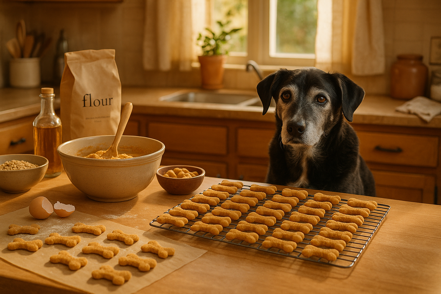 ODNT started in our kitchen, inspired by Ghostface, our black-and-white senior pup. When we couldn’t find soft, functional treats that felt good to give, we made them ourselves.