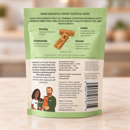 back of fresh smile bag